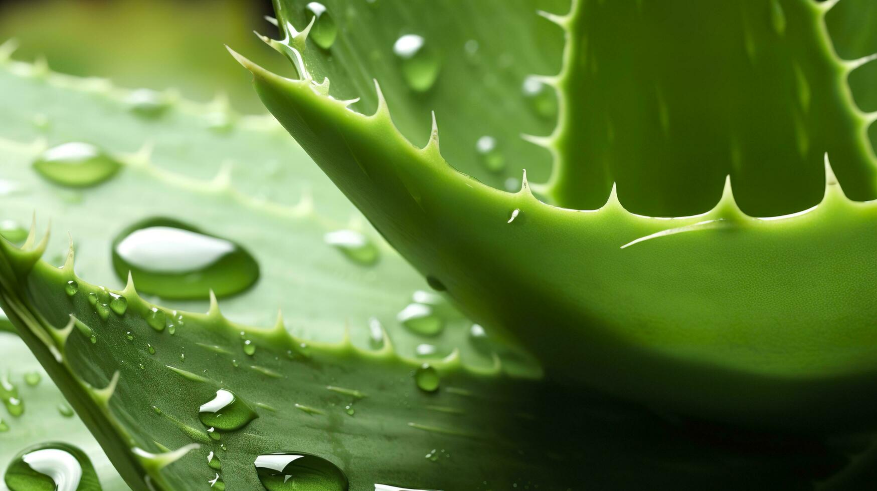 visualizzare il presentazione di il pianta aloe vera. generativo ai foto