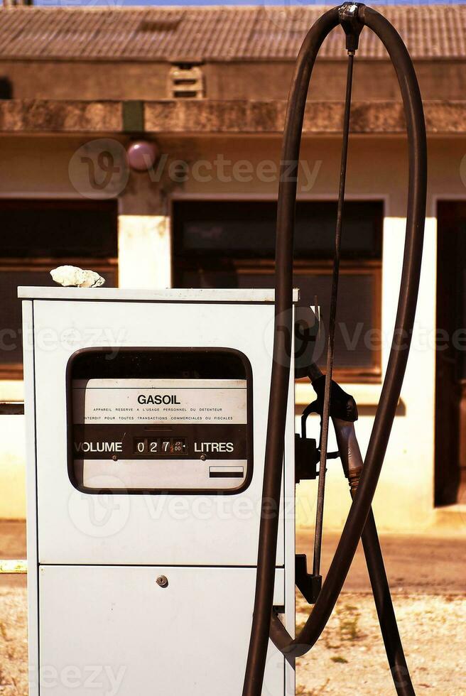 Vintage ▾ gas pompa foto