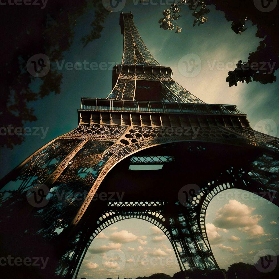 eiffel enigma ai generato parigino capolavoro foto