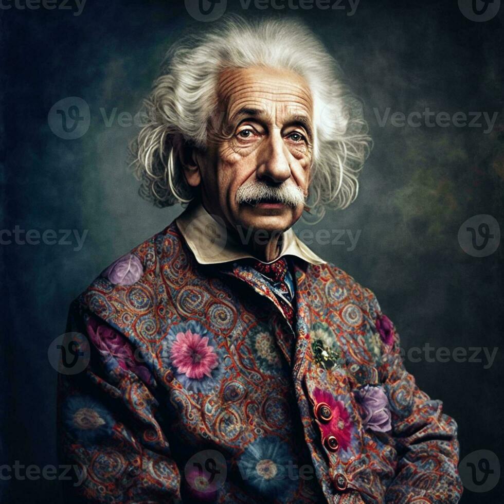 einstein reinventato capriccioso ai generato fotorealismo foto