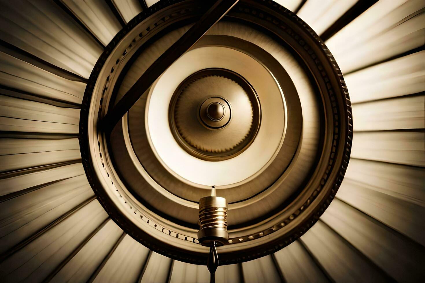 un' vicino su di un' leggero lampadina nel un' circolare forma. ai-generato foto