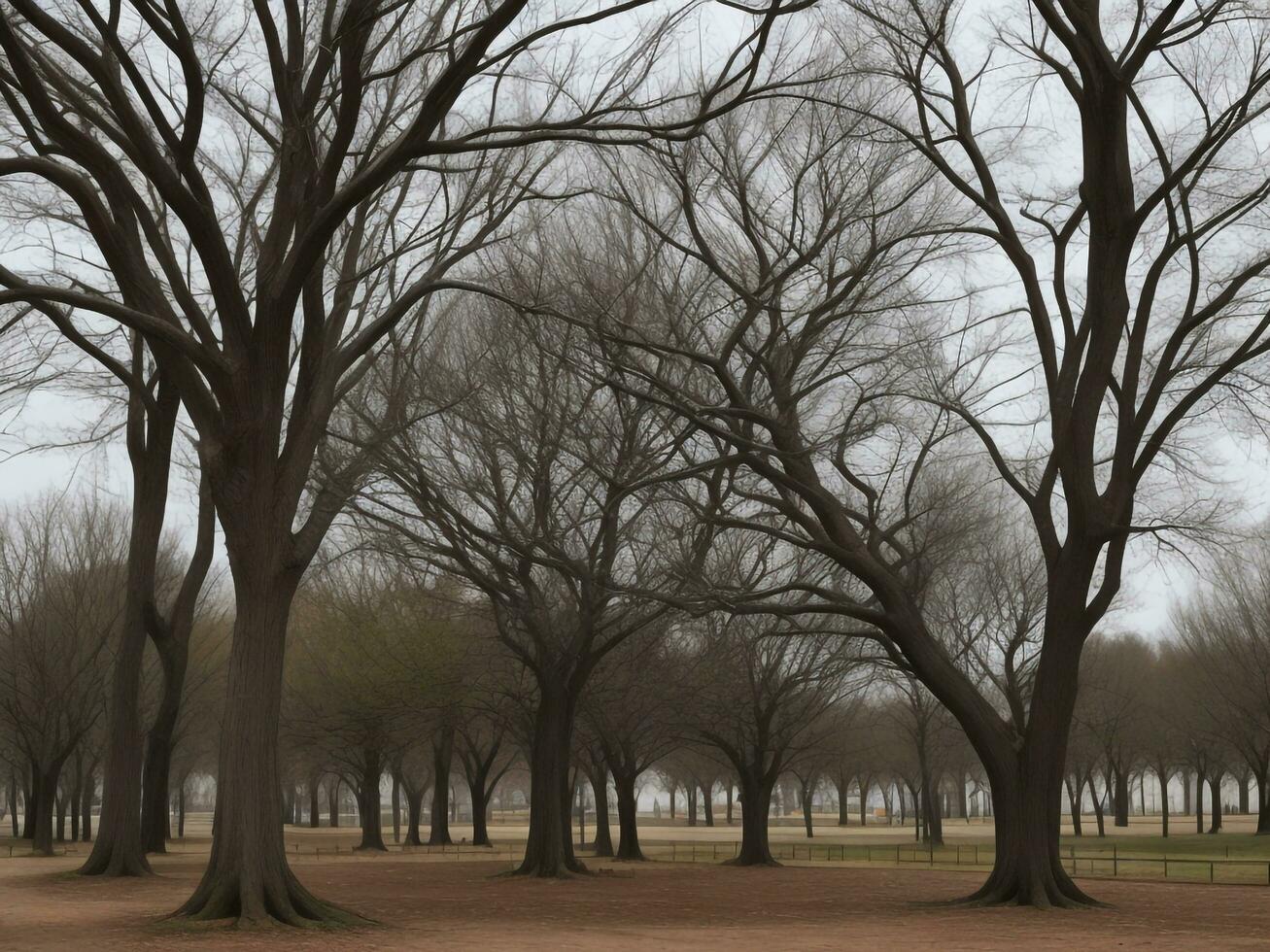 albero bellissimo vicino su Immagine ai generato foto