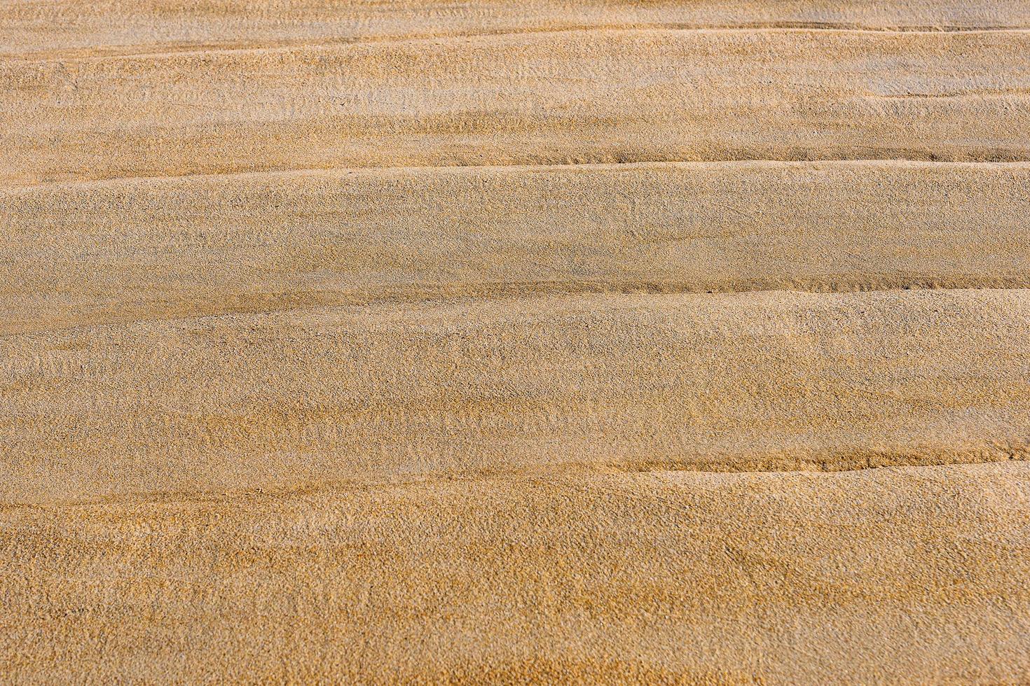 trama di sabbia bagnata sulla spiaggia foto