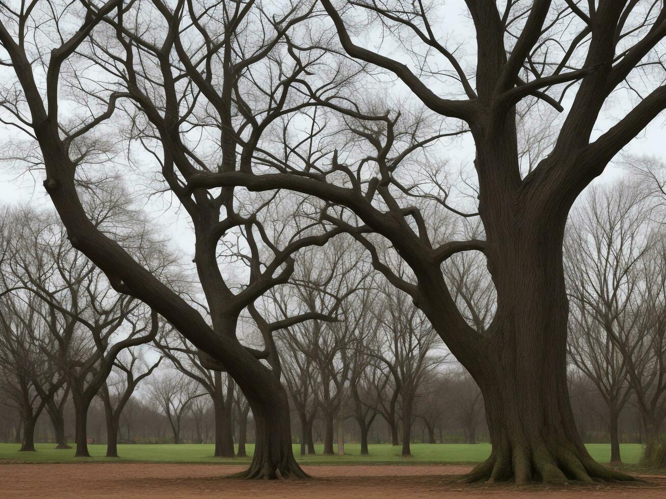 albero bellissimo vicino su Immagine ai generato foto