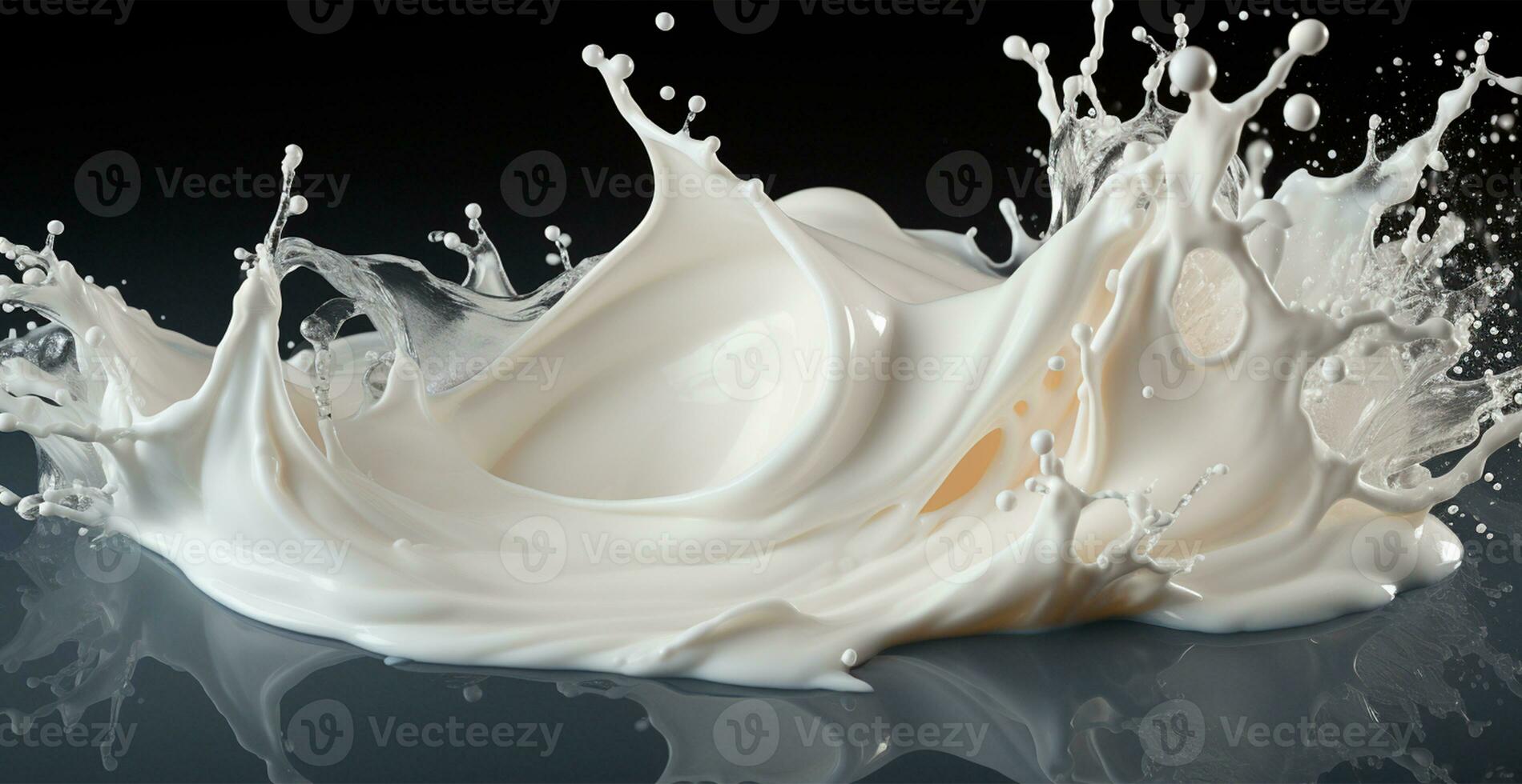 spruzzi di latte, fresco mucca bianca latte - ai generato Immagine foto