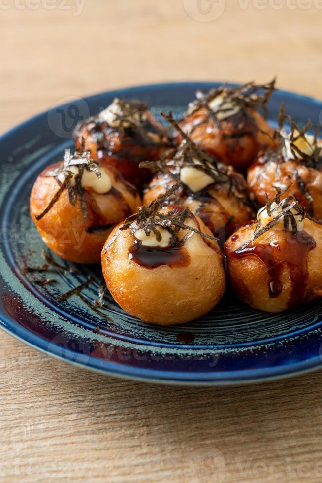 gnocchi di takoyaki o polpette di polpo foto