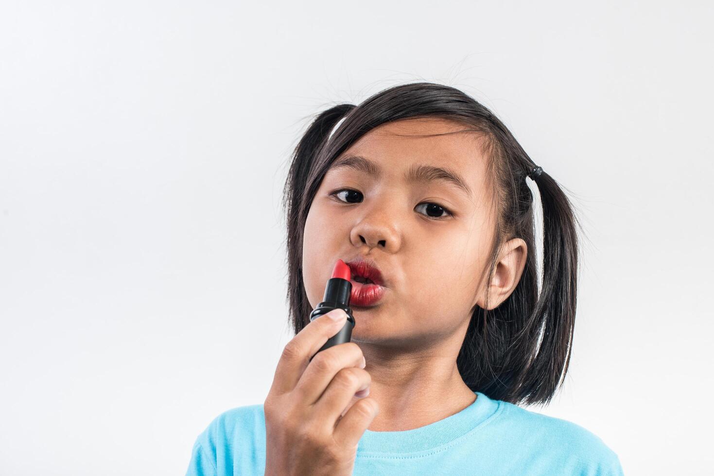 ritratto bambina trucco con il viso. foto