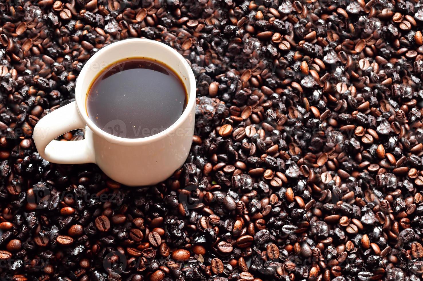 primo piano della tazza di caffè foto