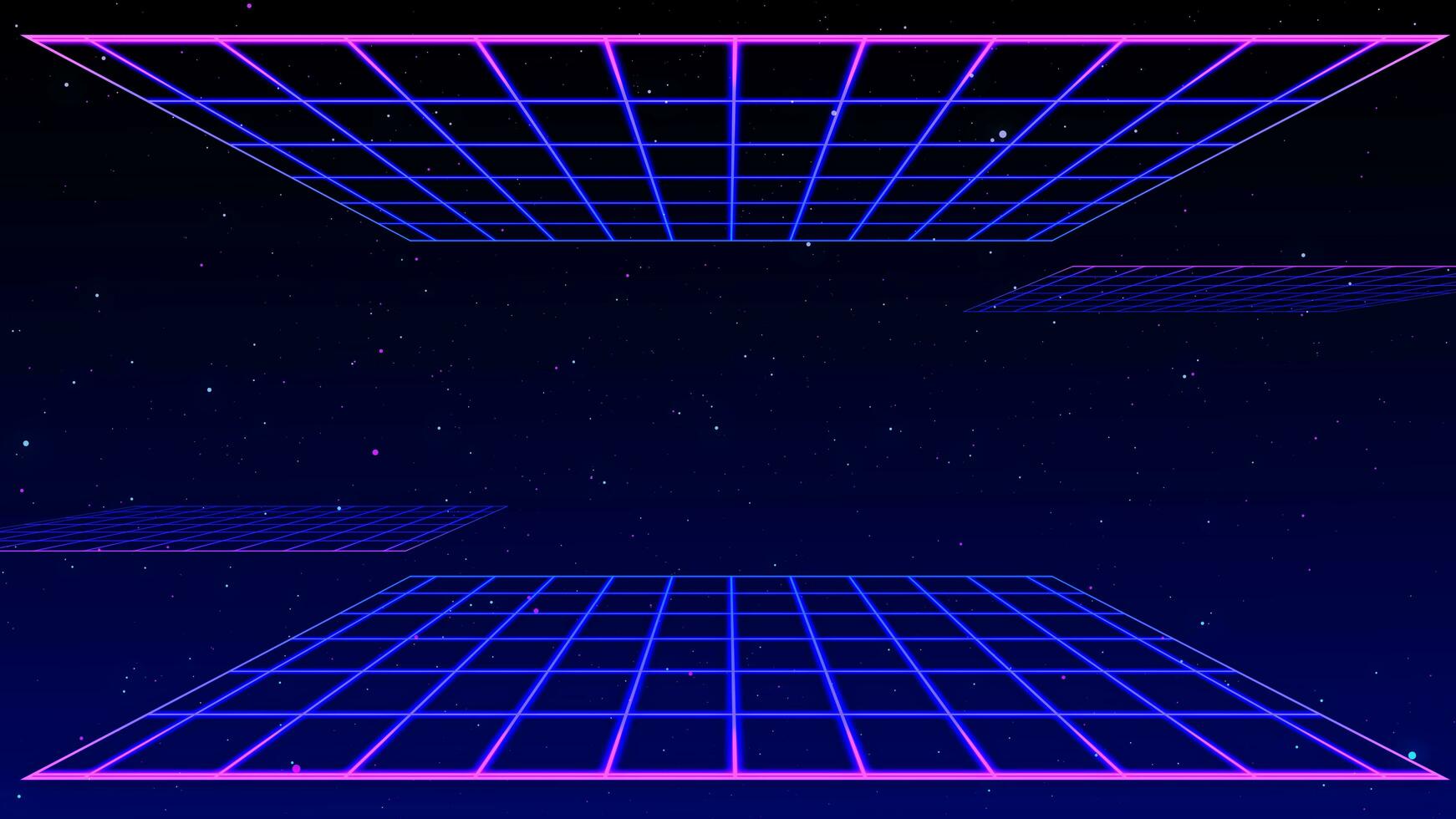 retrò stile anni '80-'90 laser neon sfondo. futuristico griglia paesaggio. digitale informatica superficie. adatto per design nel il stile di il Anni '80 -'90. 3d illustrazione foto