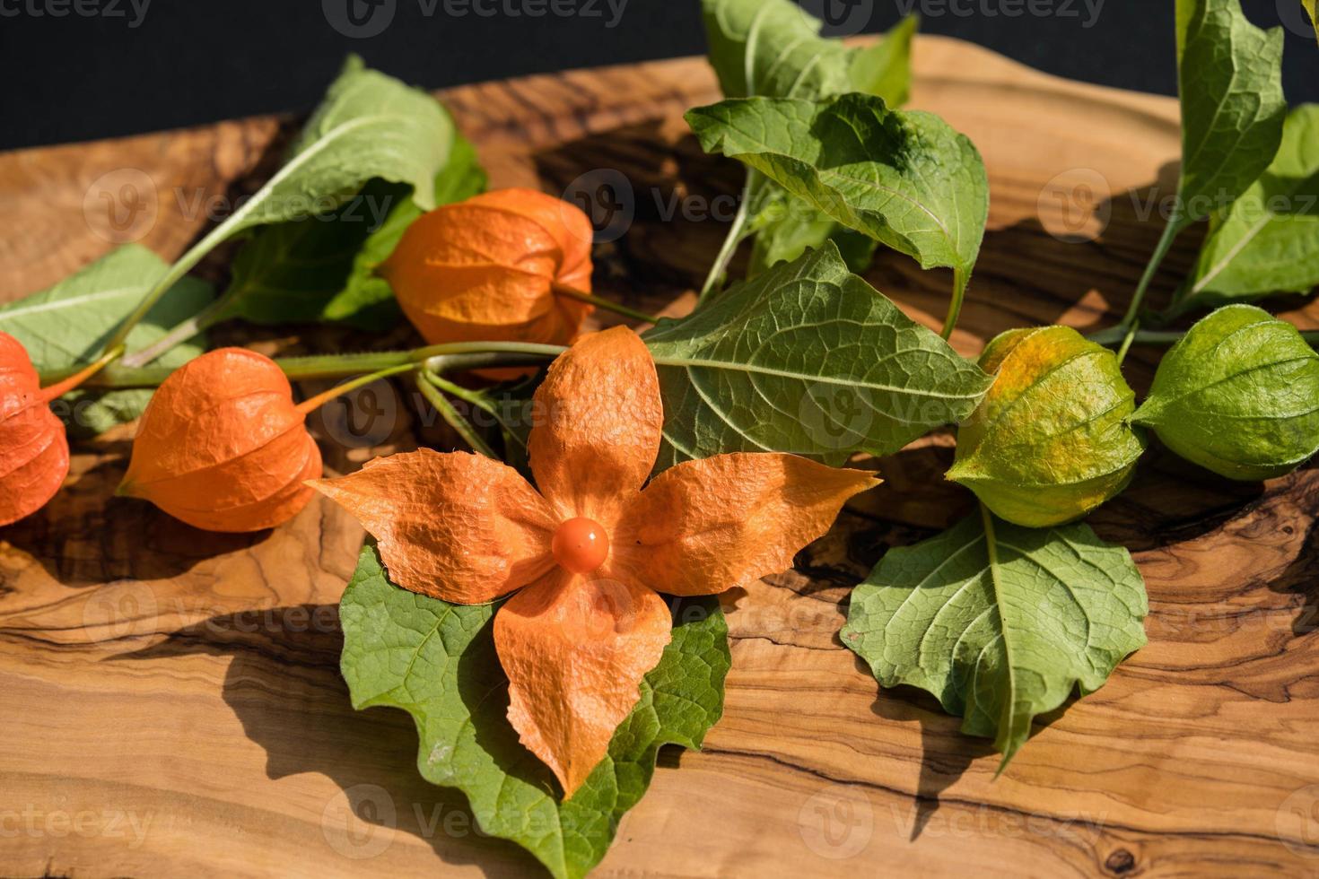 il frutto dell'arancia physalis peruviana foto