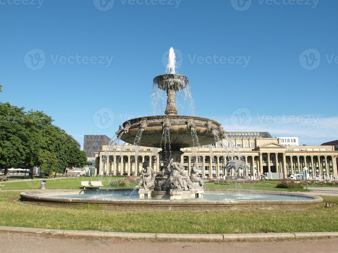 schlossplatz piazza del castello, stoccarda foto