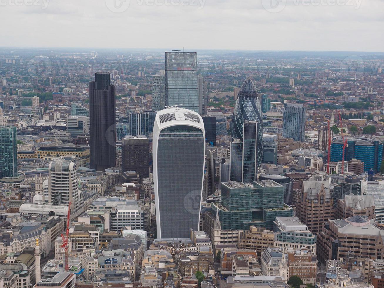 vista aerea di londra foto