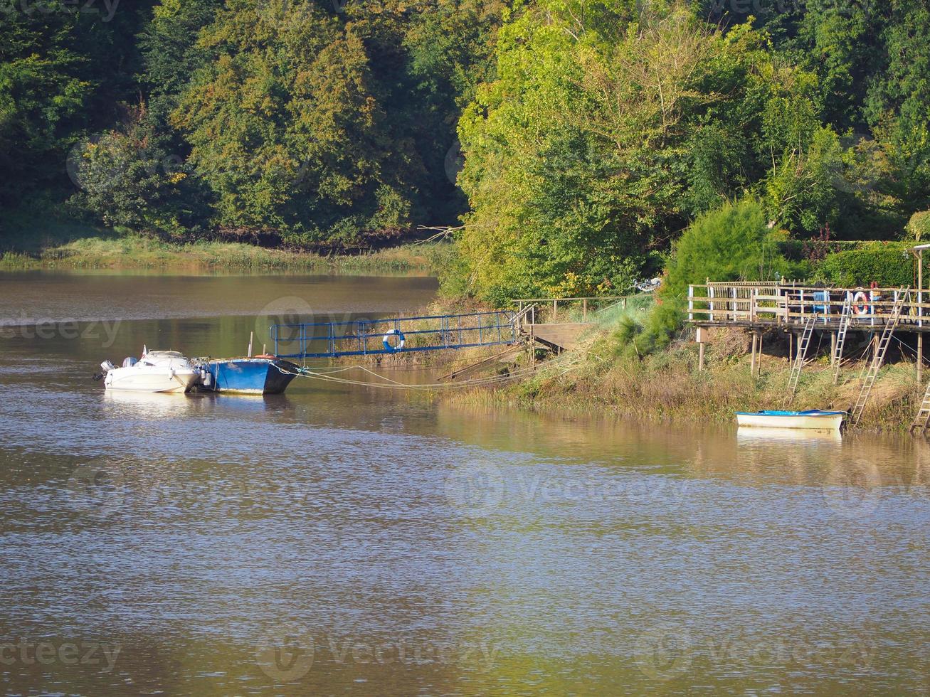 fiume wye a chepstow foto