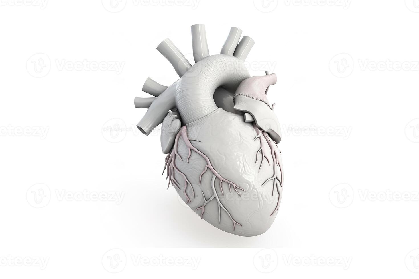 modello di un' umano cuore. ai generativo foto