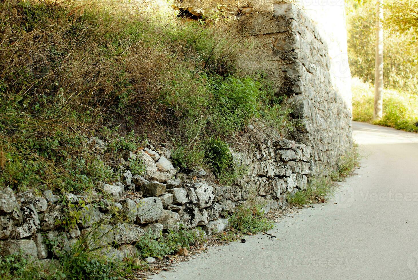 un antico strada nel montenegro. budva. seoc. foto