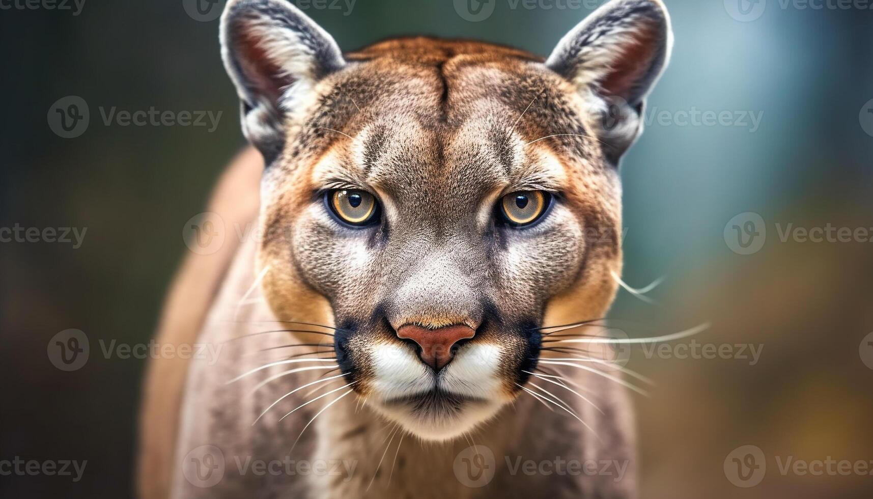 vicino su di un' carino felino, un' grande gatto fissando a telecamera generato di ai foto