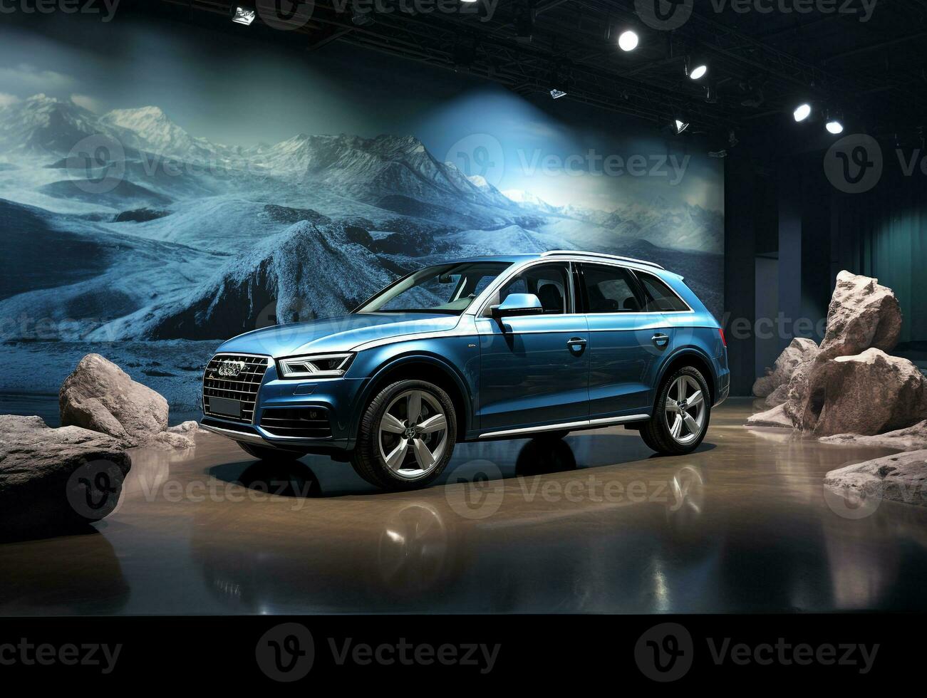 audi q5 esposizione. generativo ai foto