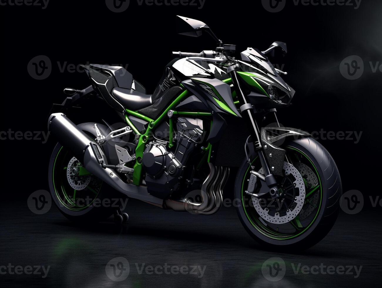 kawasaki z900 esposizione. generativo ai foto