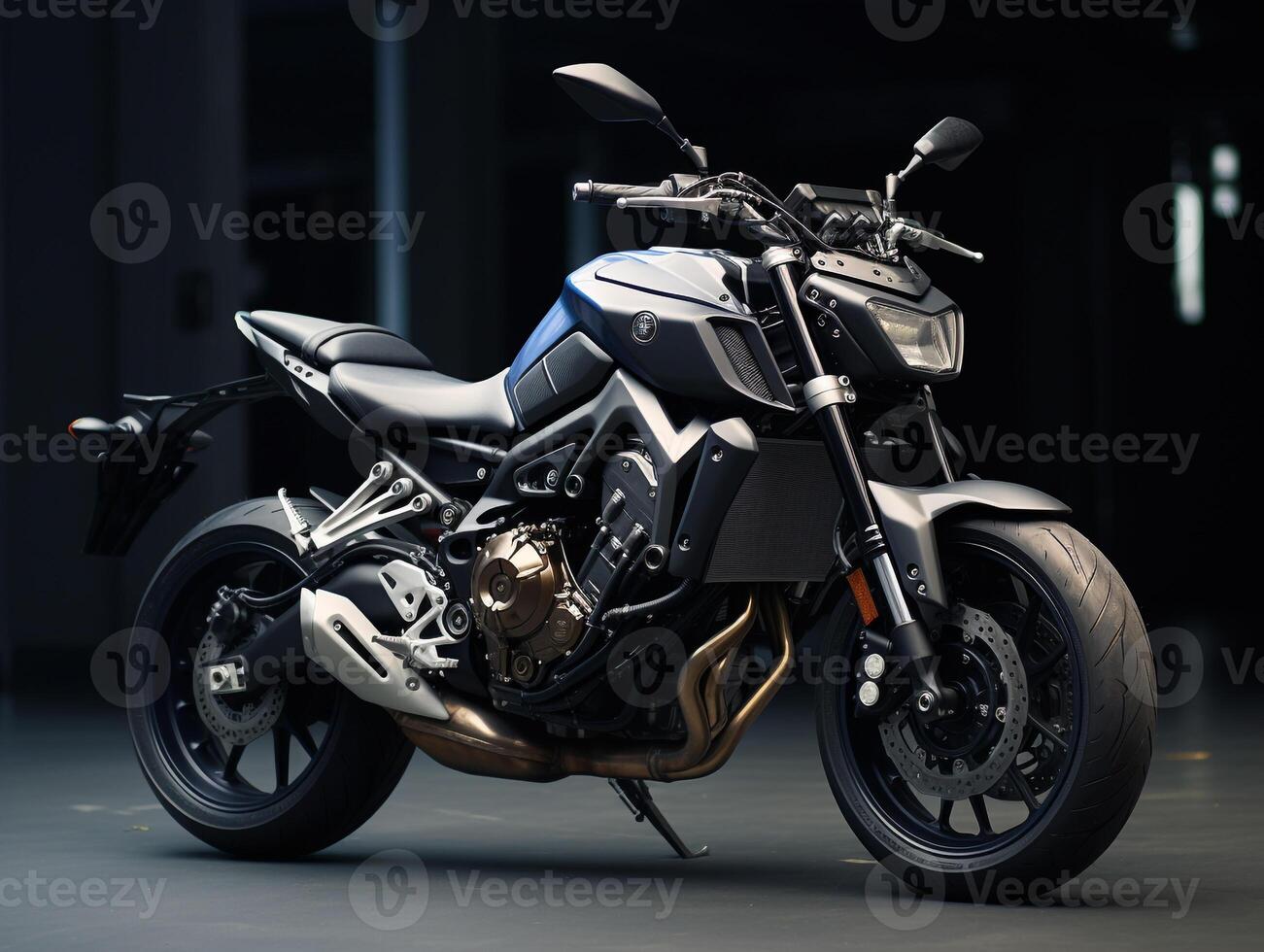 yamaha fz-09 esposizione. generativo ai foto