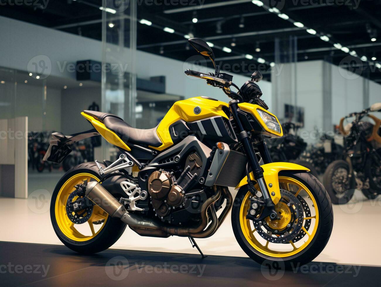 yamaha fz-09 esposizione. generativo ai foto