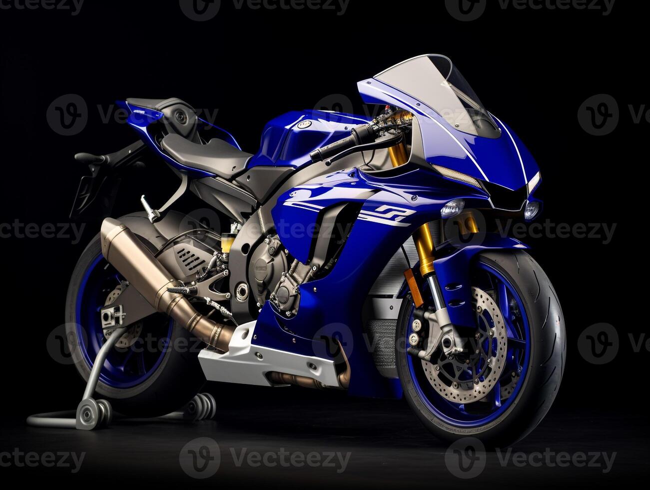 yamaha yzf-r6 esposizione. generativo ai foto