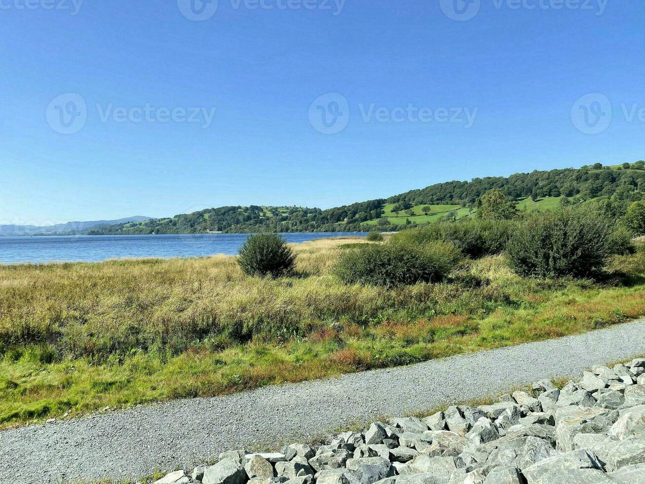 un' Visualizza di il nord Galles campagna a bala lago su un' soleggiato giorno foto