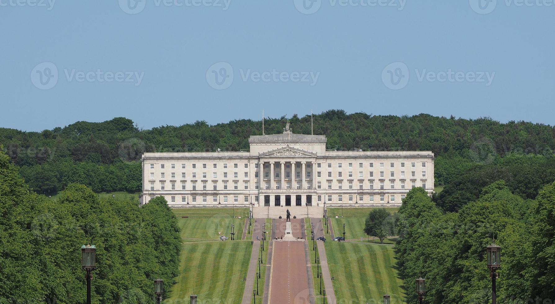 Stormont gli edifici del parlamento a Belfast foto