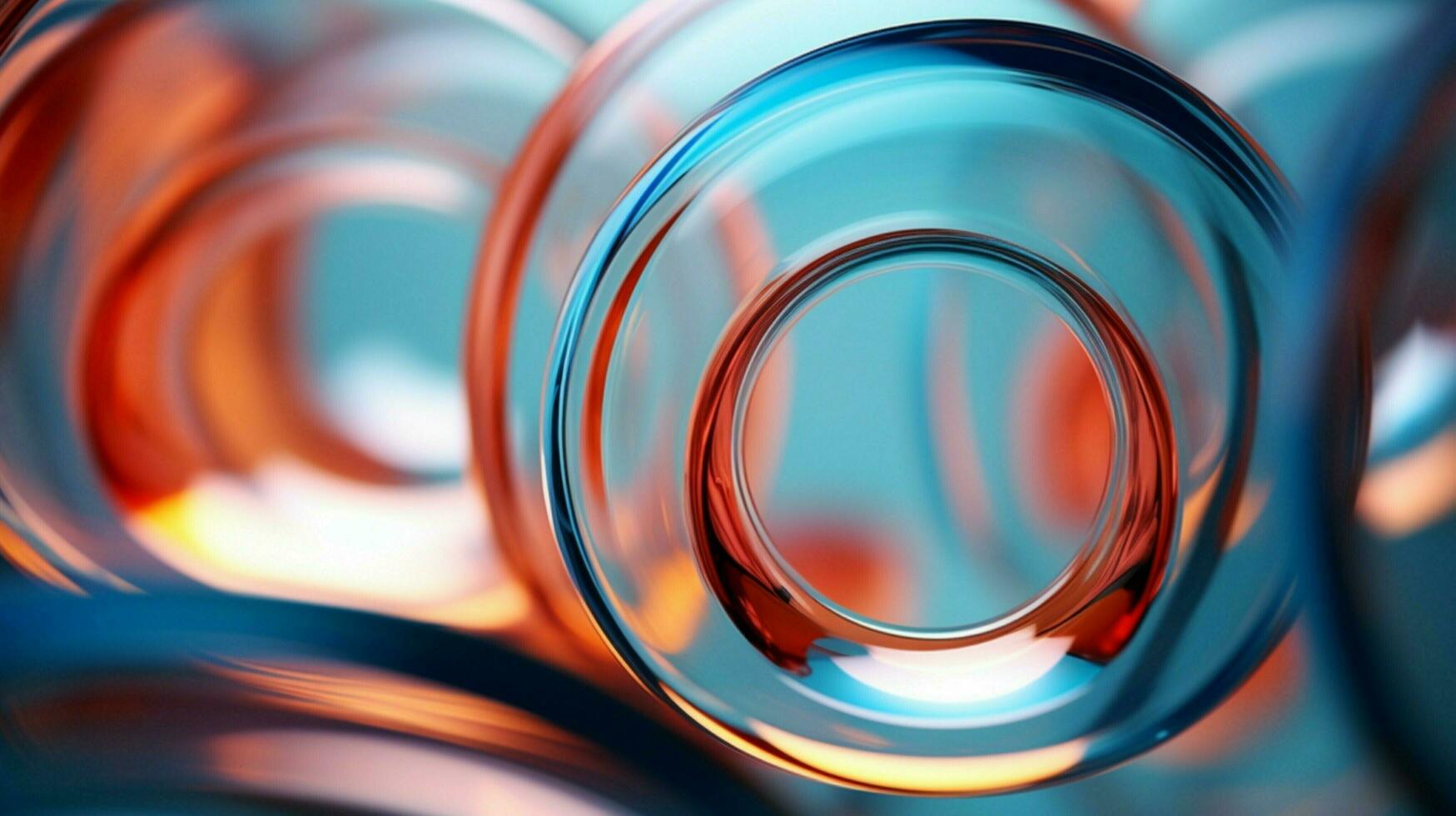 astratto bicchiere cerchio modello Ingrandisci lente crea creatività foto