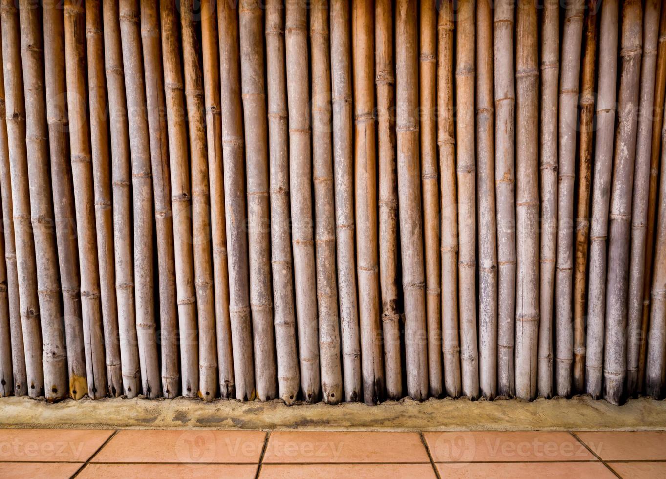trama della parete che decora il set di bambù foto