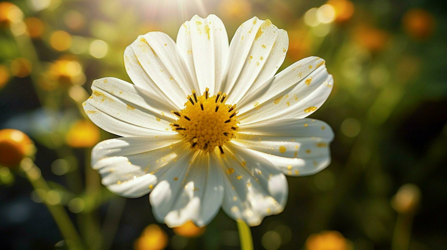 vivace camomilla polline decora singolo cosmo fiore foto