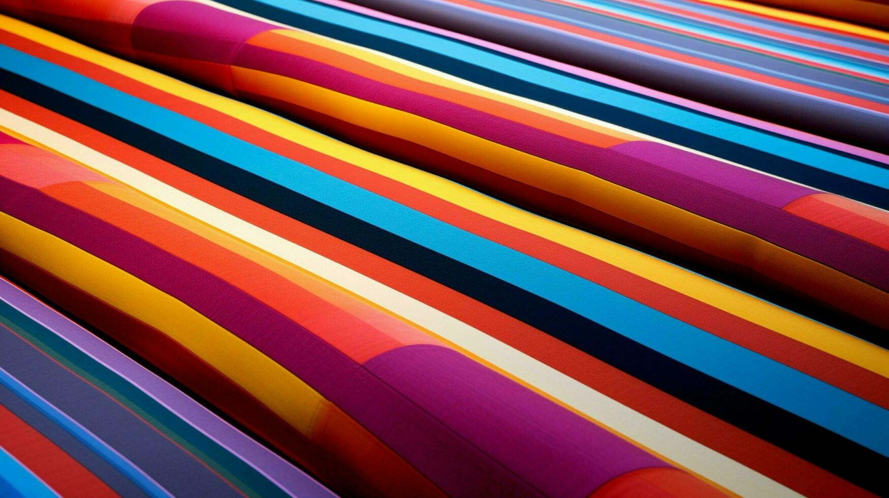 vivace colori su a strisce tessile creare moderno decorazione foto