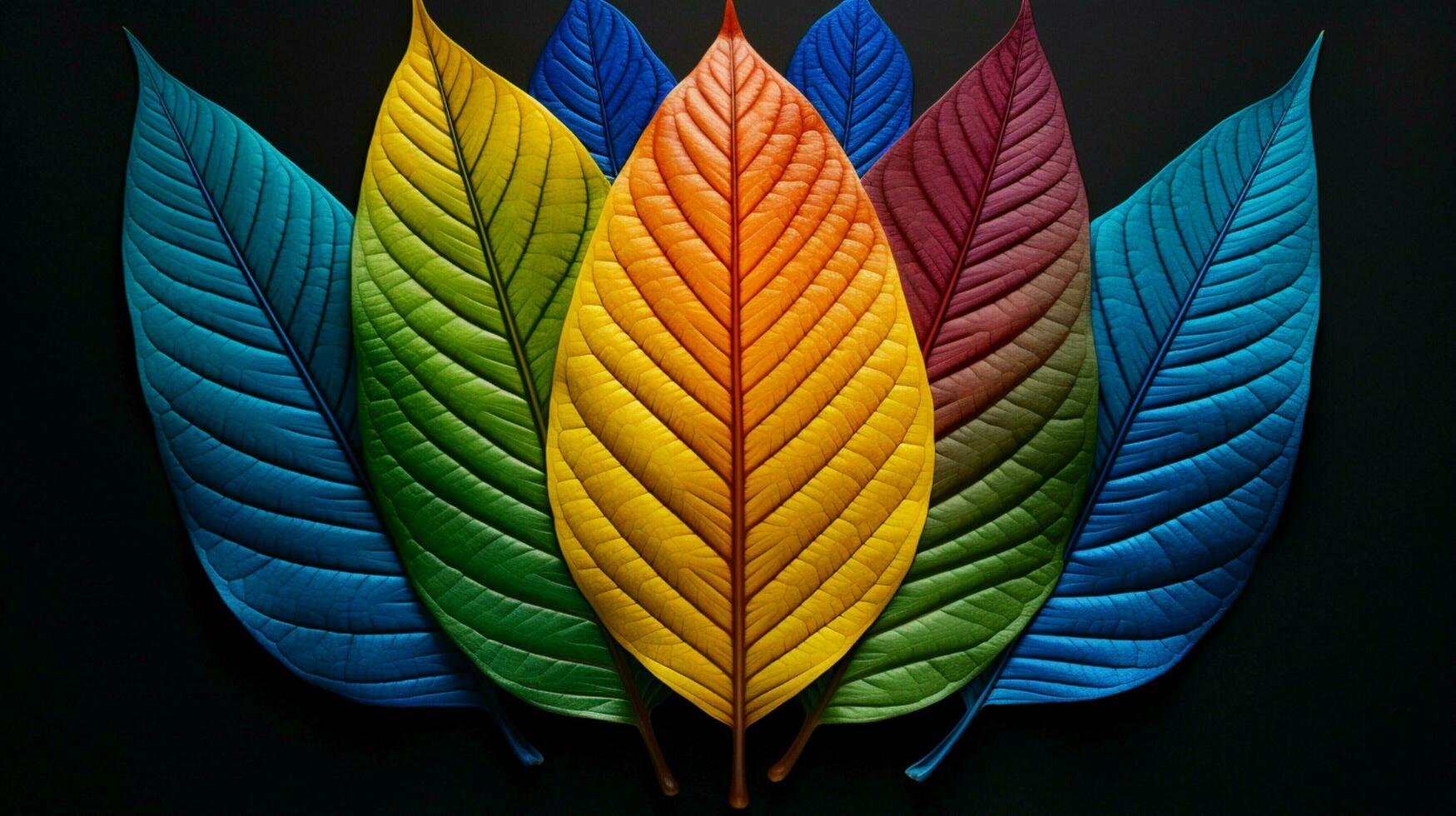vivace foglia colori vetrina natura biologico crescita foto