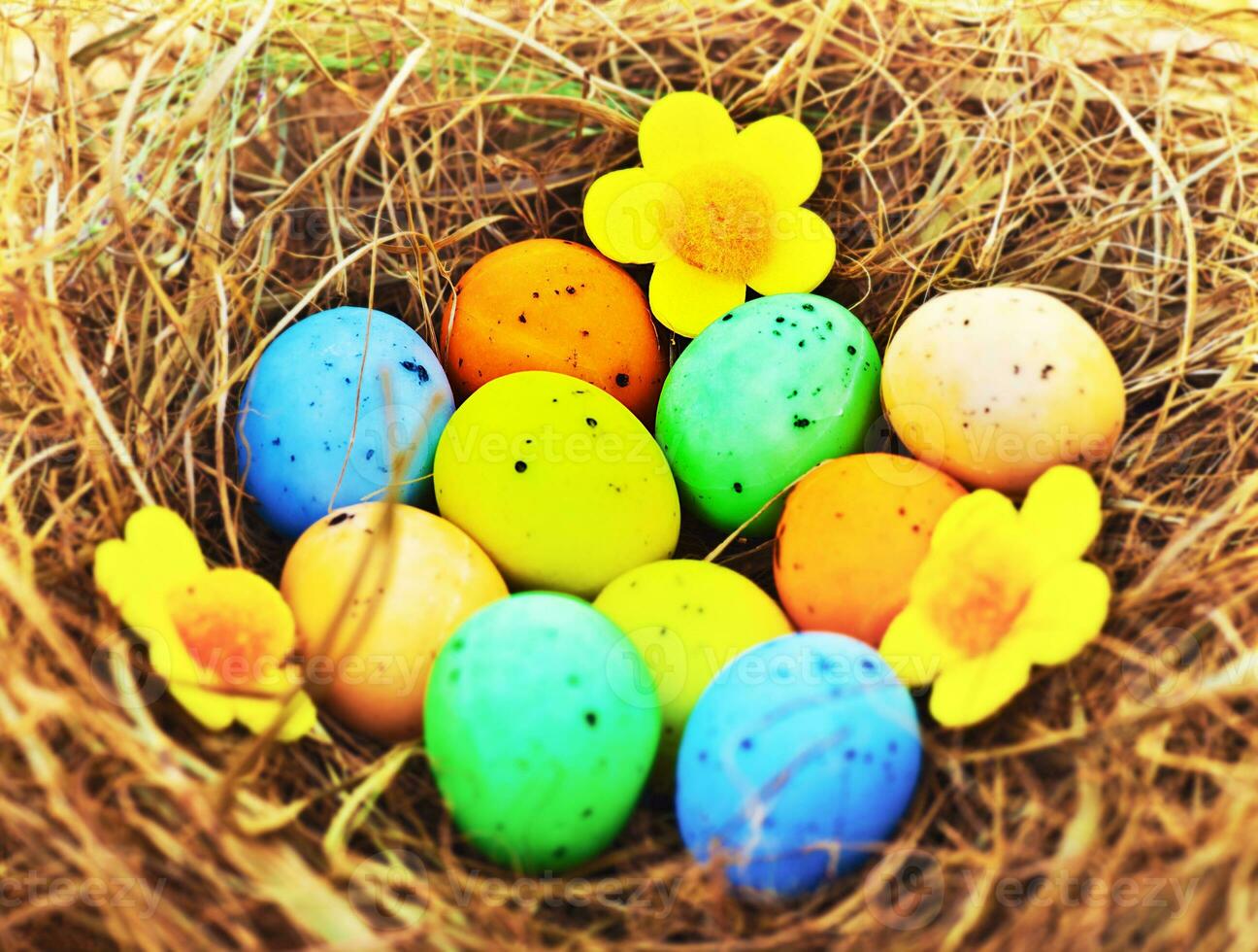 sfondo di uova di Pasqua foto