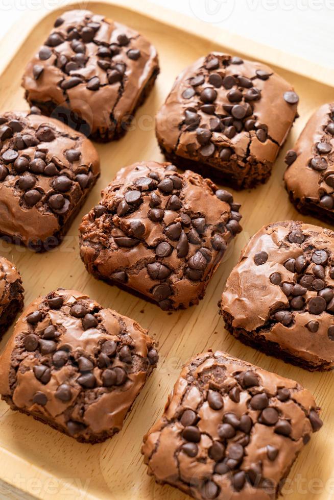 brownies al cioccolato fondente foto