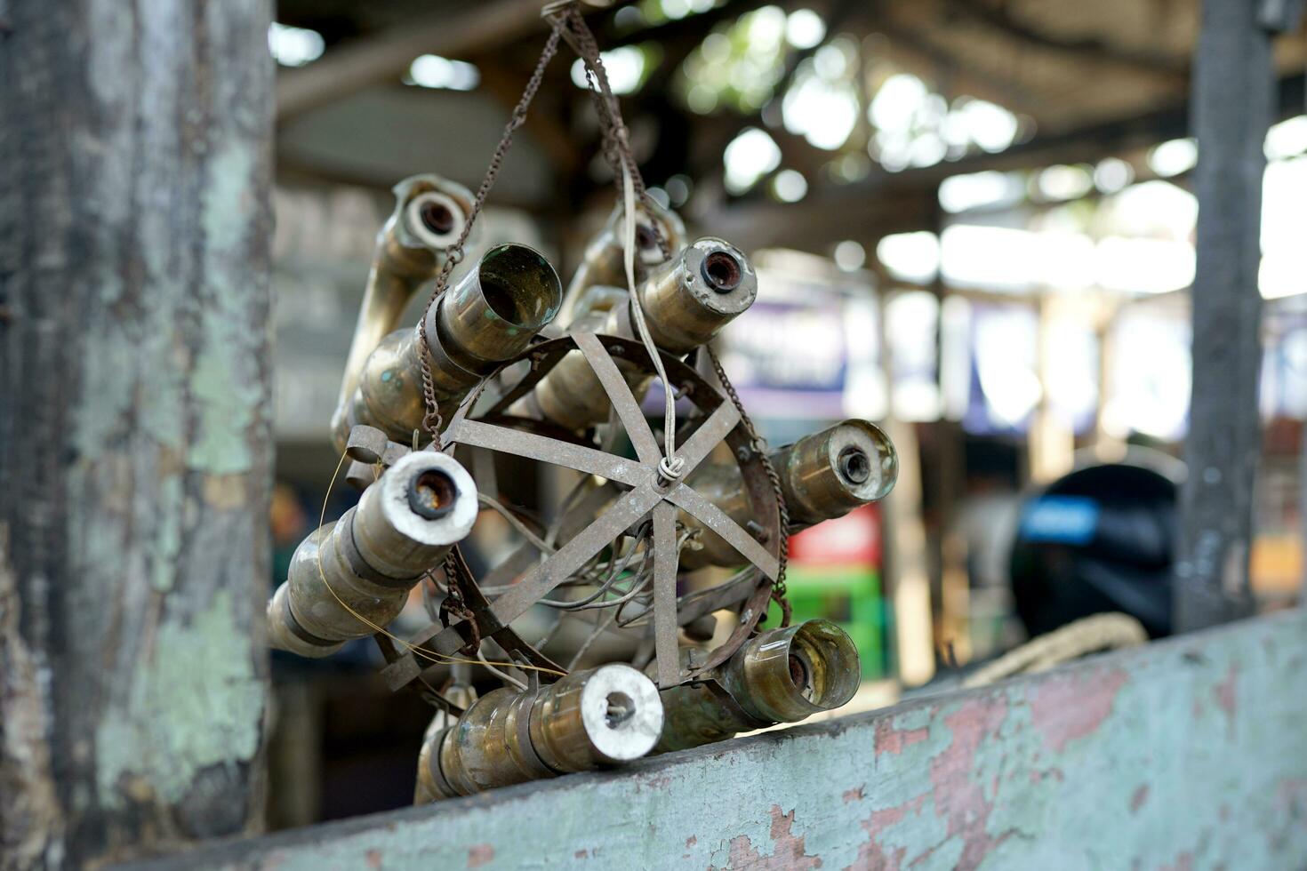 classico lampadario, Pulce mercato vendita vecchio antiquariato foto