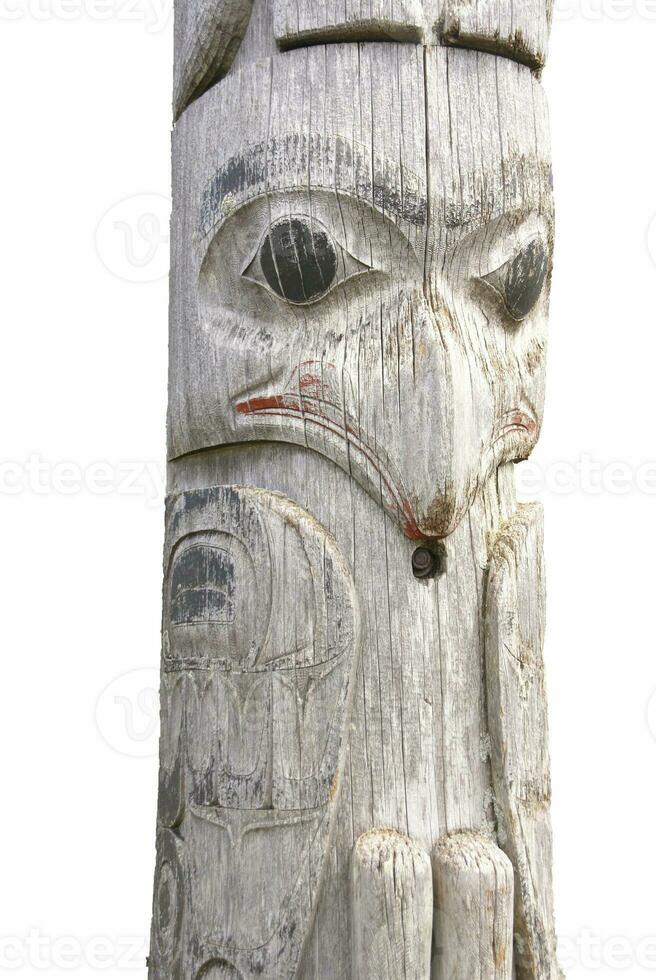 tradizionale nativo totem polo foto