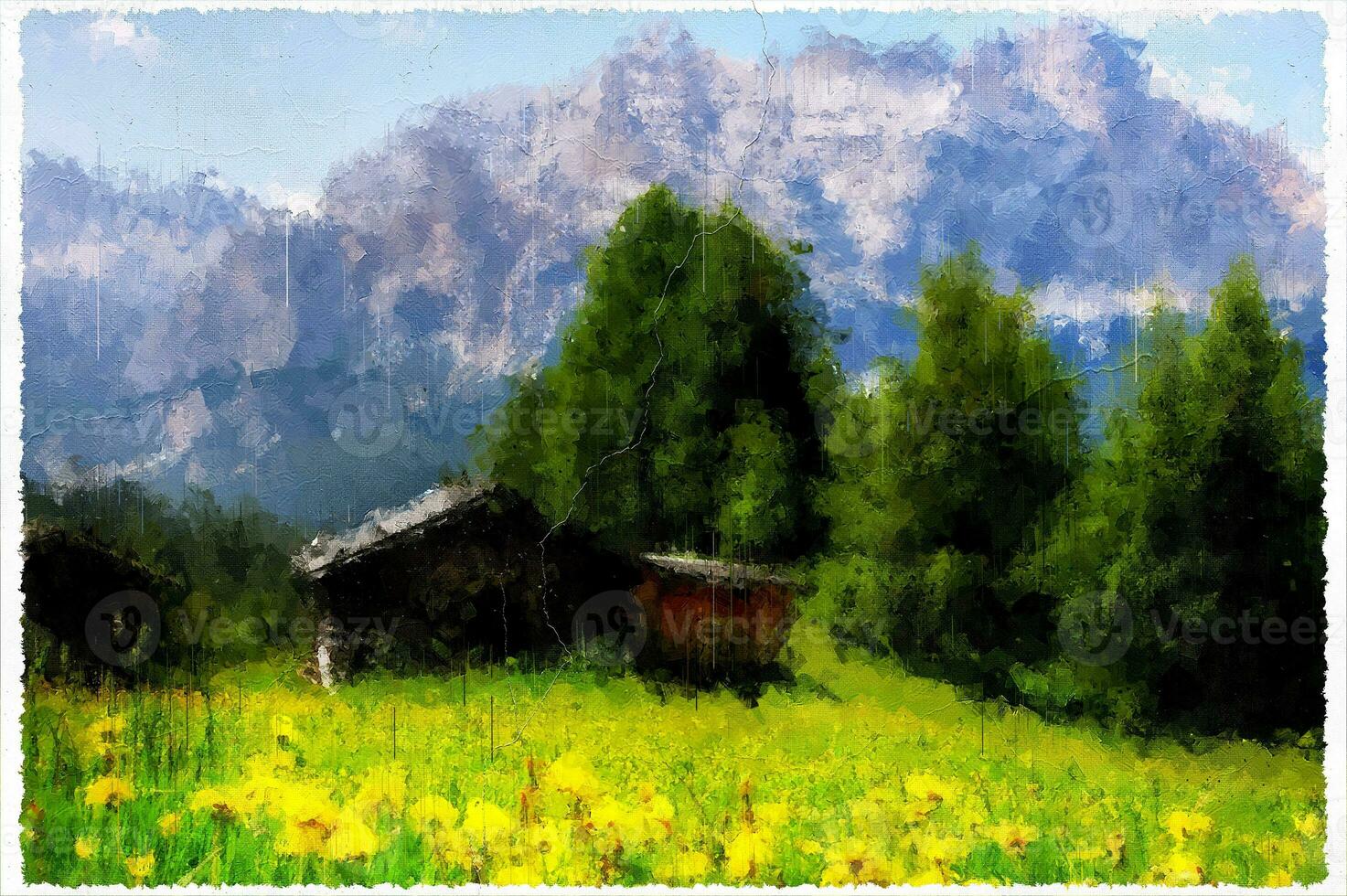 astratto impressionismo natura paesaggio digitale pittura foto