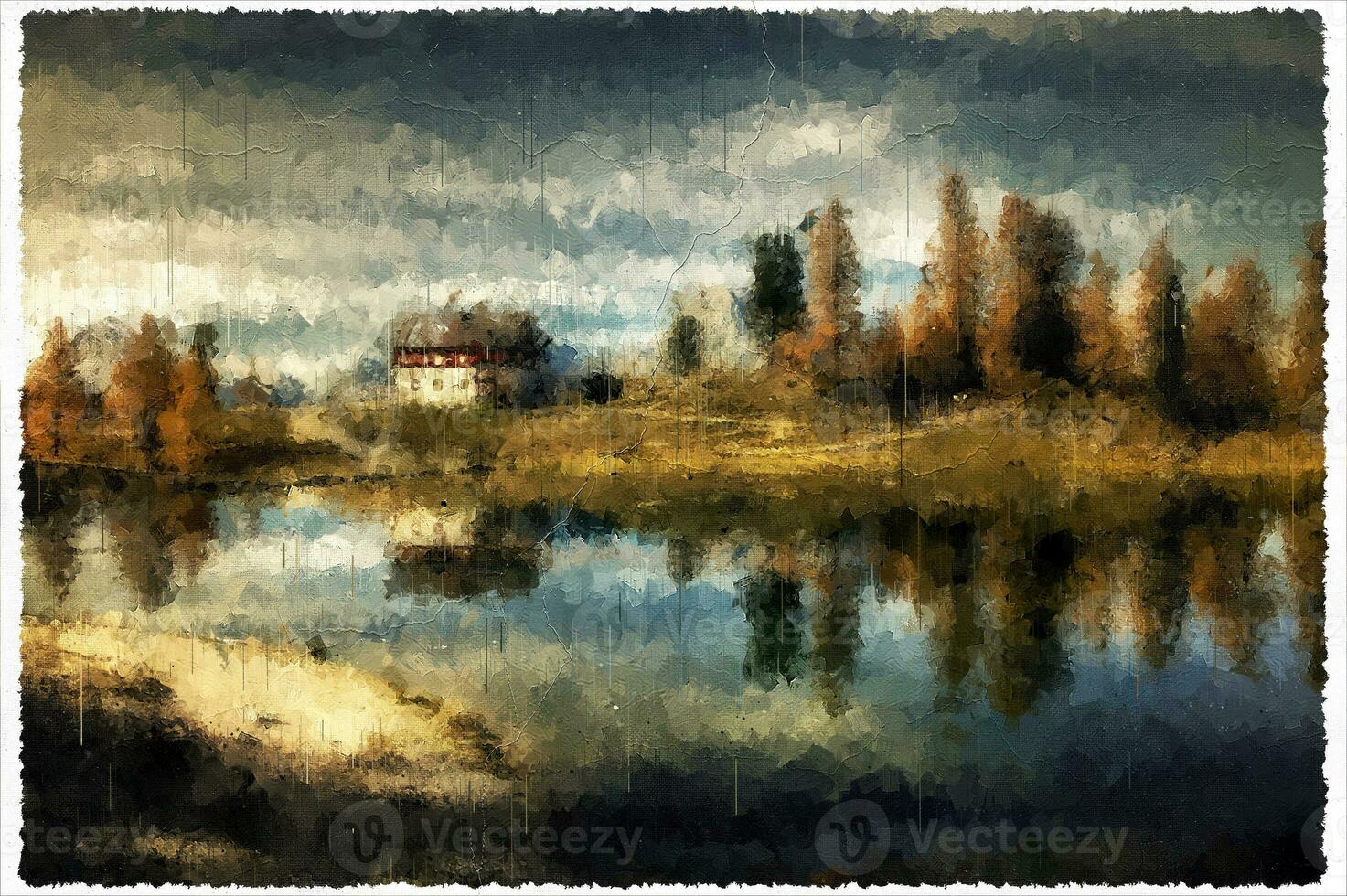 astratto impressionismo natura paesaggio digitale pittura foto