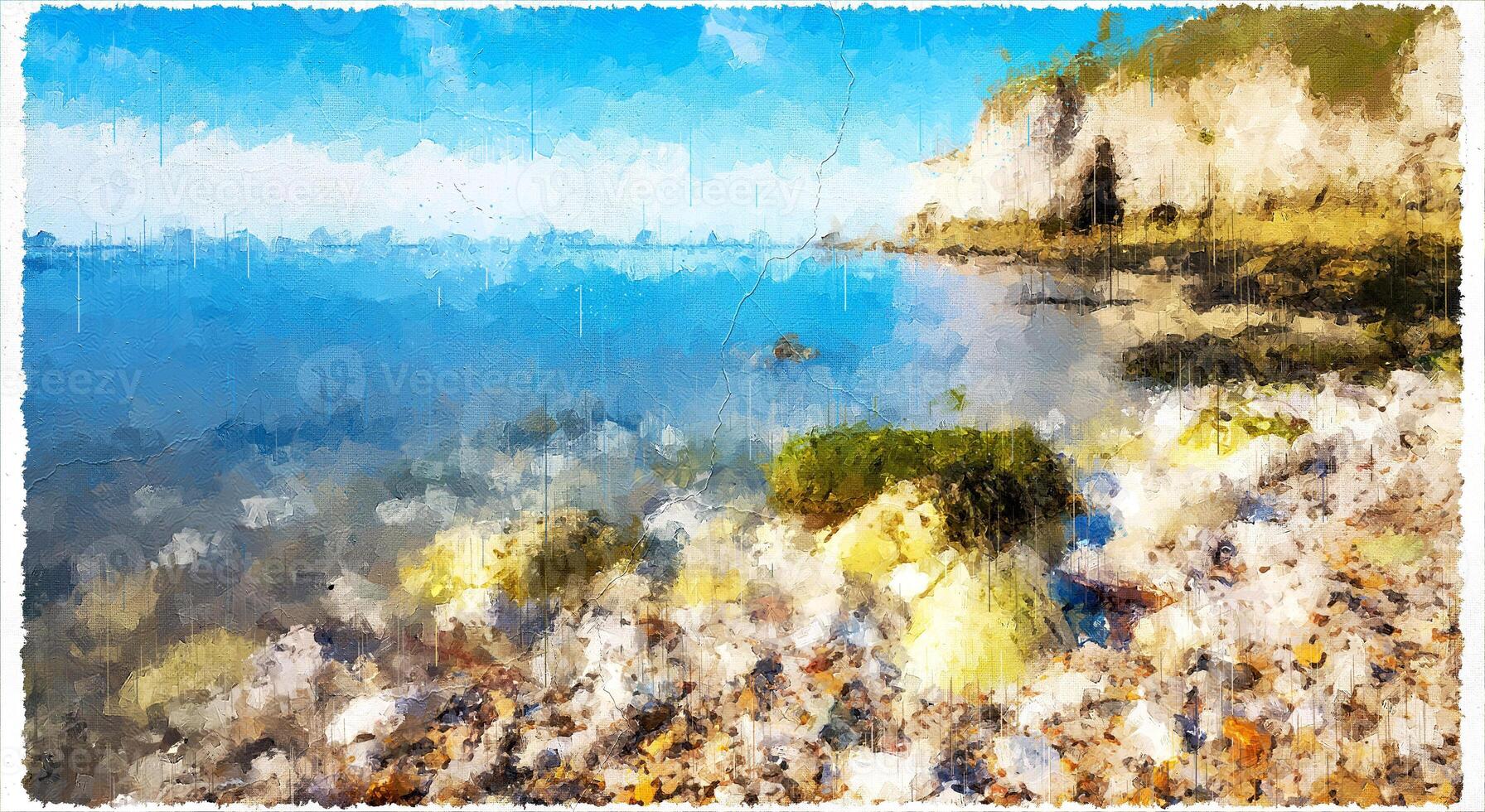 astratto impressionismo natura paesaggio digitale pittura foto