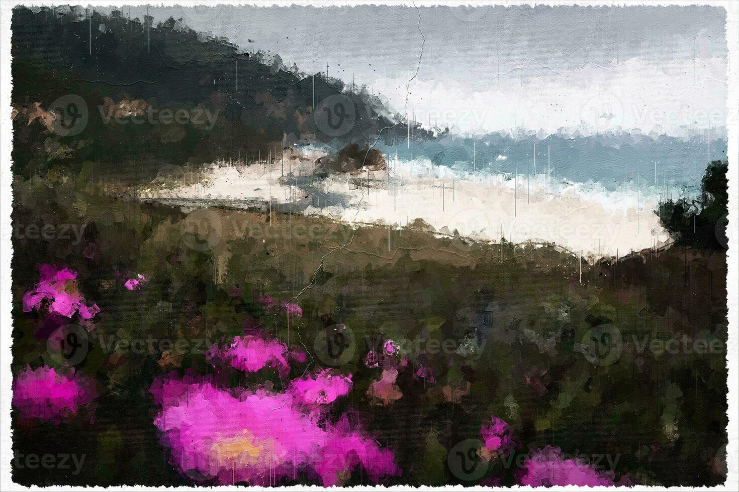 astratto impressionismo natura paesaggio digitale pittura foto