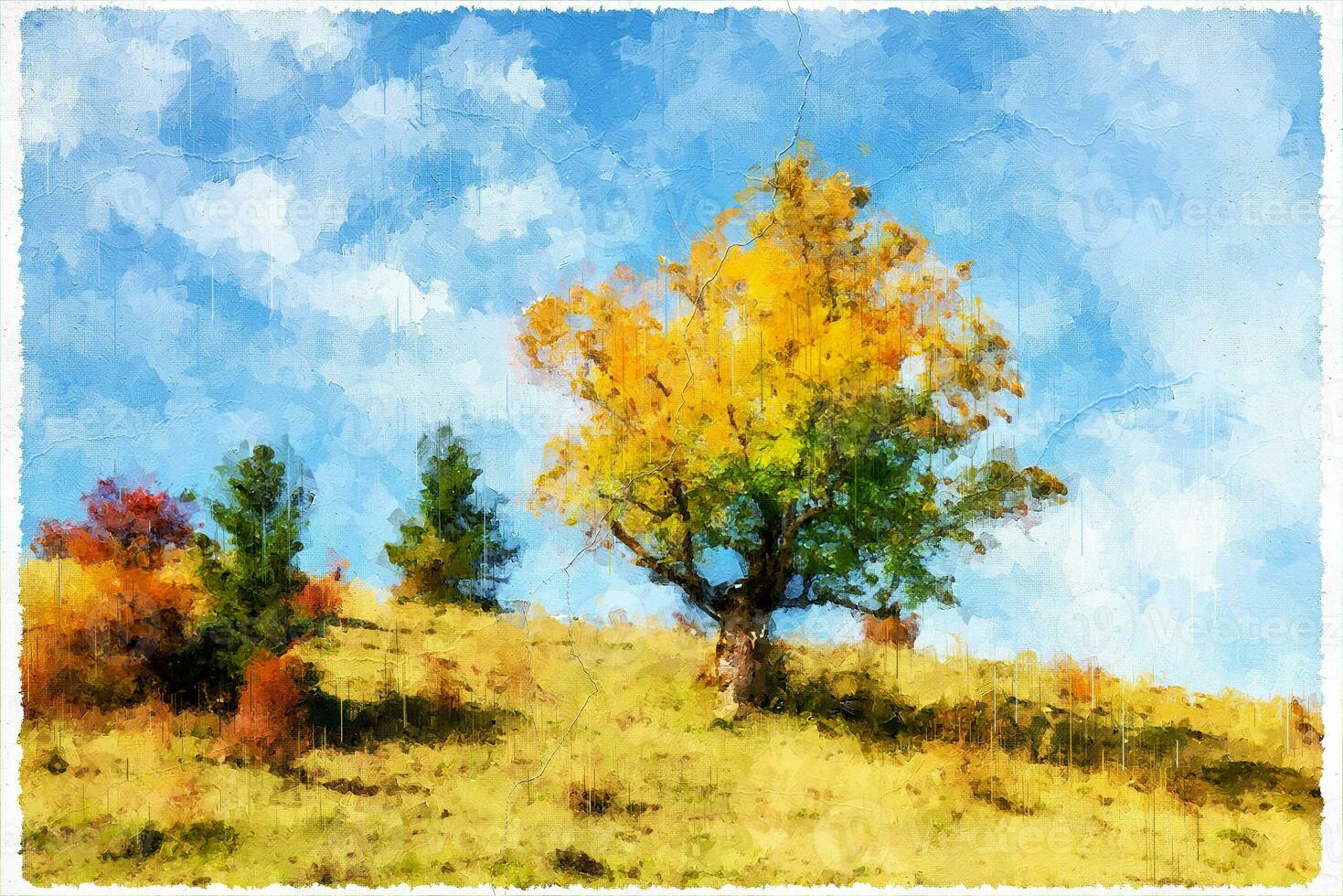 astratto impressionismo natura paesaggio digitale pittura foto