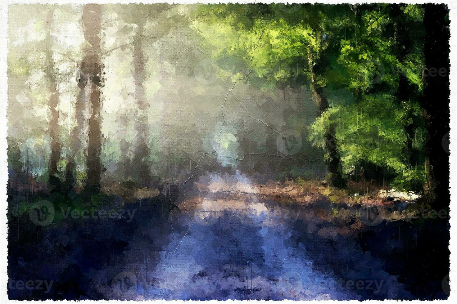 astratto impressionismo natura paesaggio digitale pittura foto