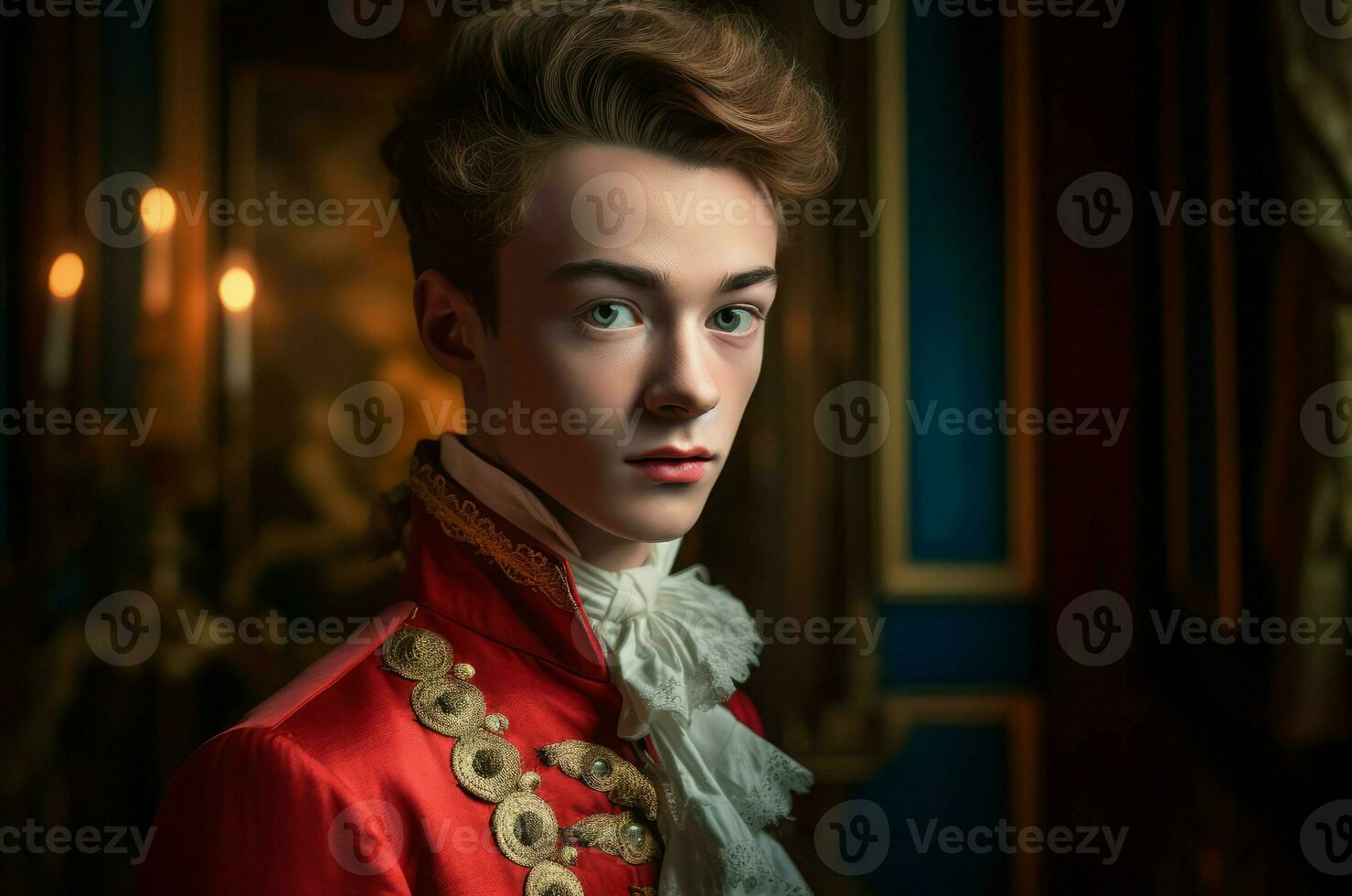 Versailles 18 anni vecchio figlio foto ritratto. creare ai