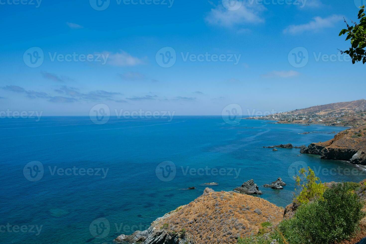 bellissimo paesaggio marino di pomos villaggio nel Cipro foto