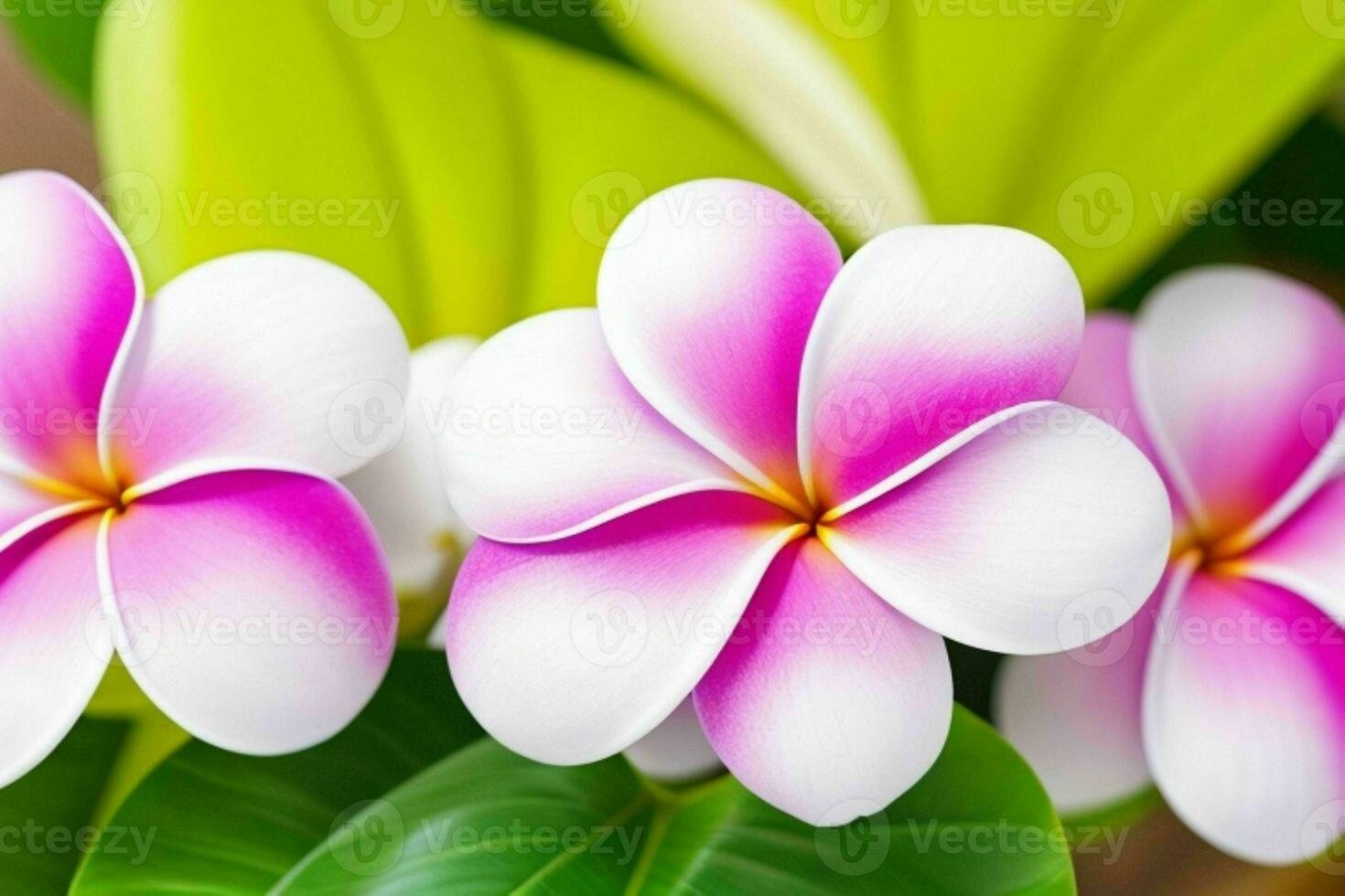 plumeria fiore. sfondo. ai generativo professionista foto