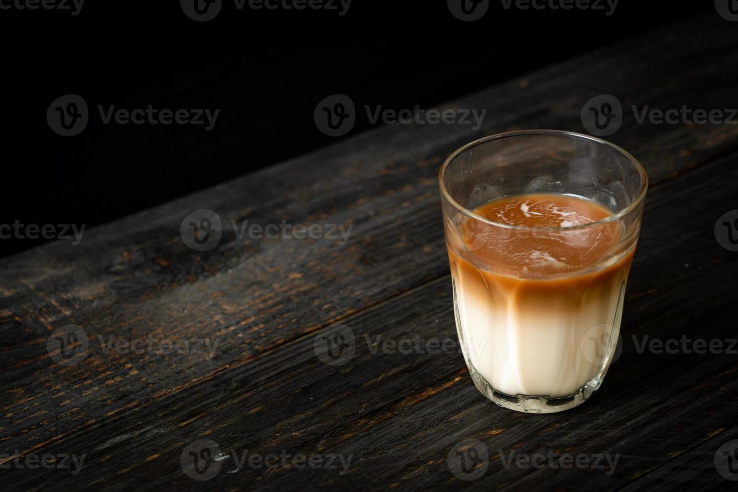 bicchiere di caffè latte, caffè con latte foto