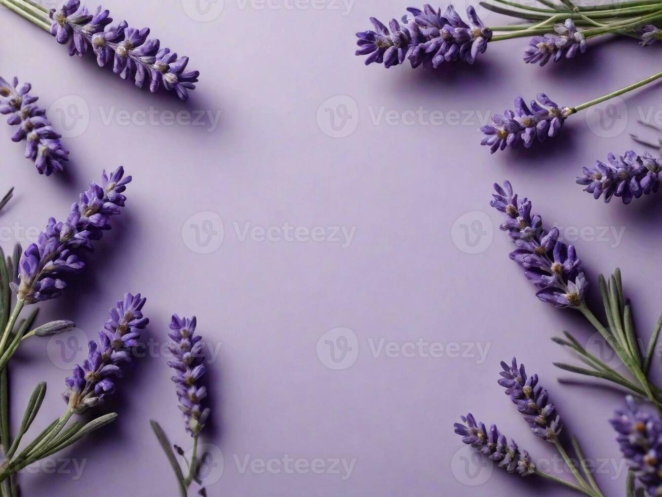 strutturato sfondo circondato di lavanda fiori, sfondo Immagine, generativo ai foto