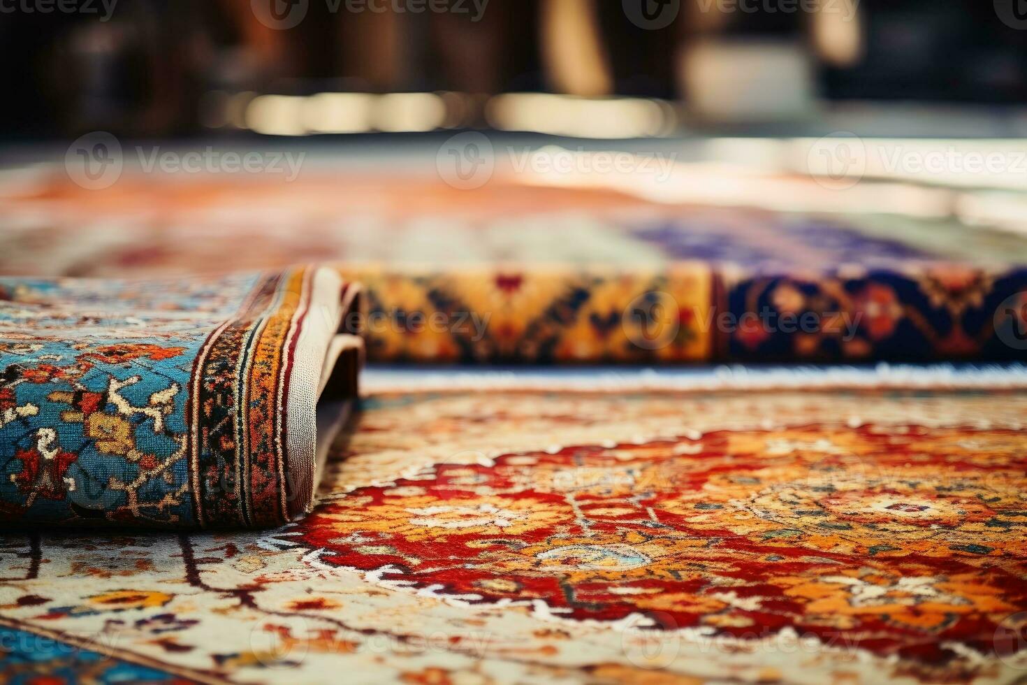 un elaborare persiano tappeto.ai generativo foto