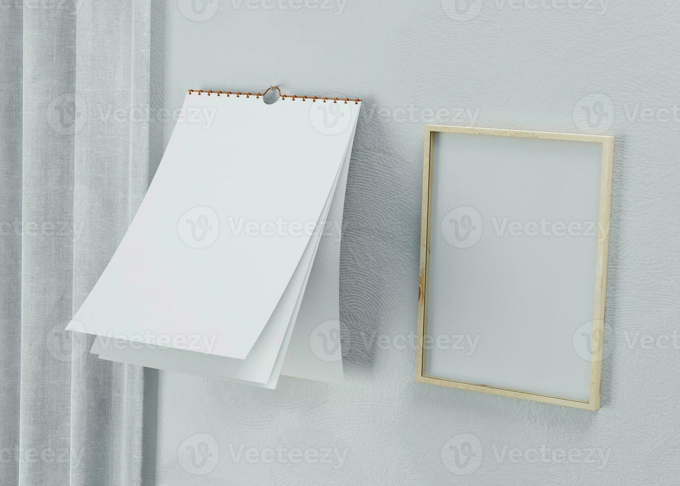 potrait scrivania calendario con vuoto di carta adatto per calendario design presentazione foto