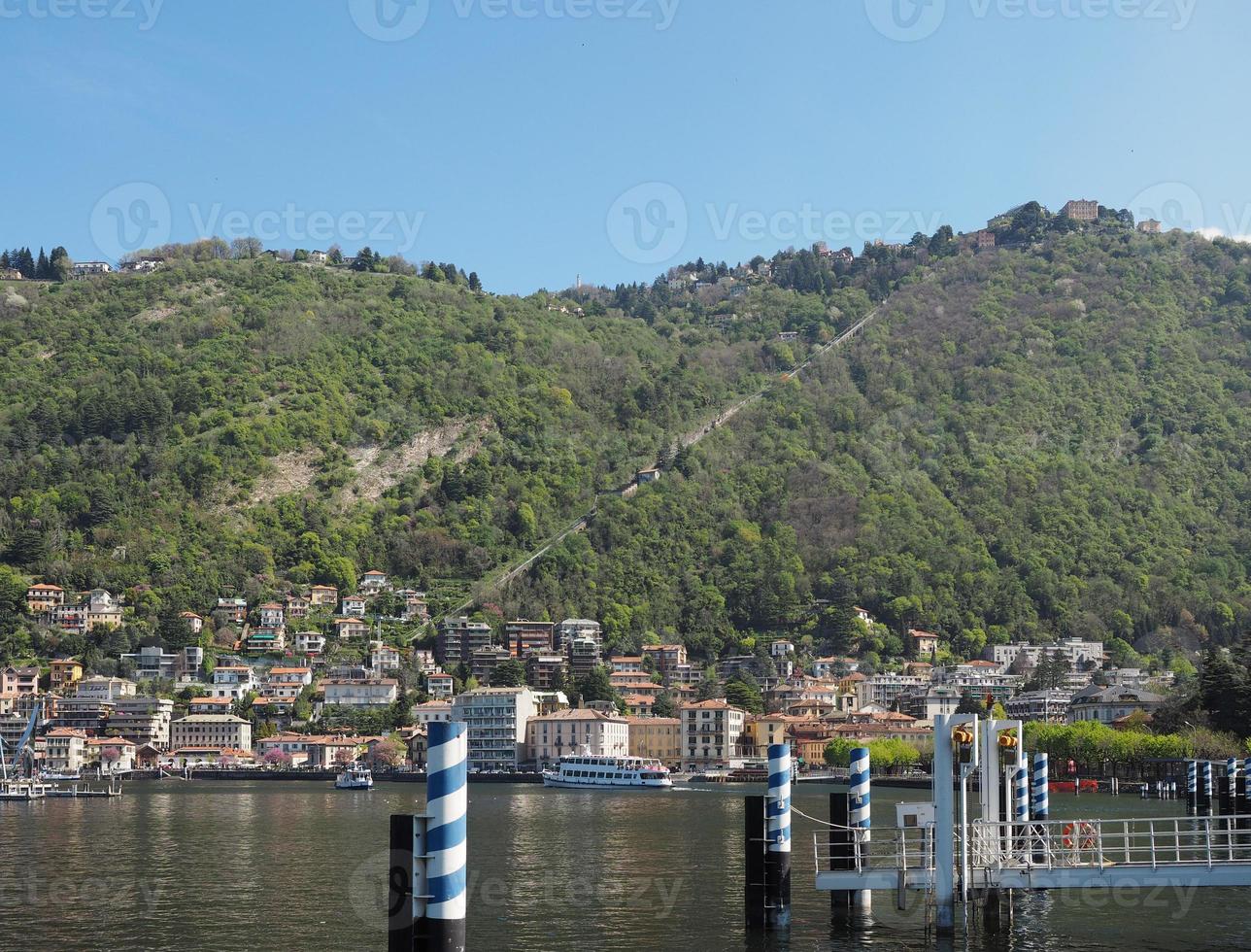 vista lago di como foto